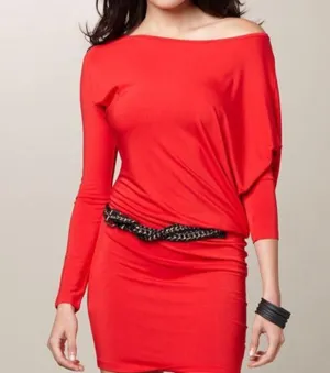 Lady In Red Dolman Dress