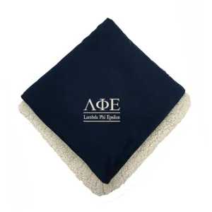 Lambda Phi Epsilon Sherpa Lined Blanket