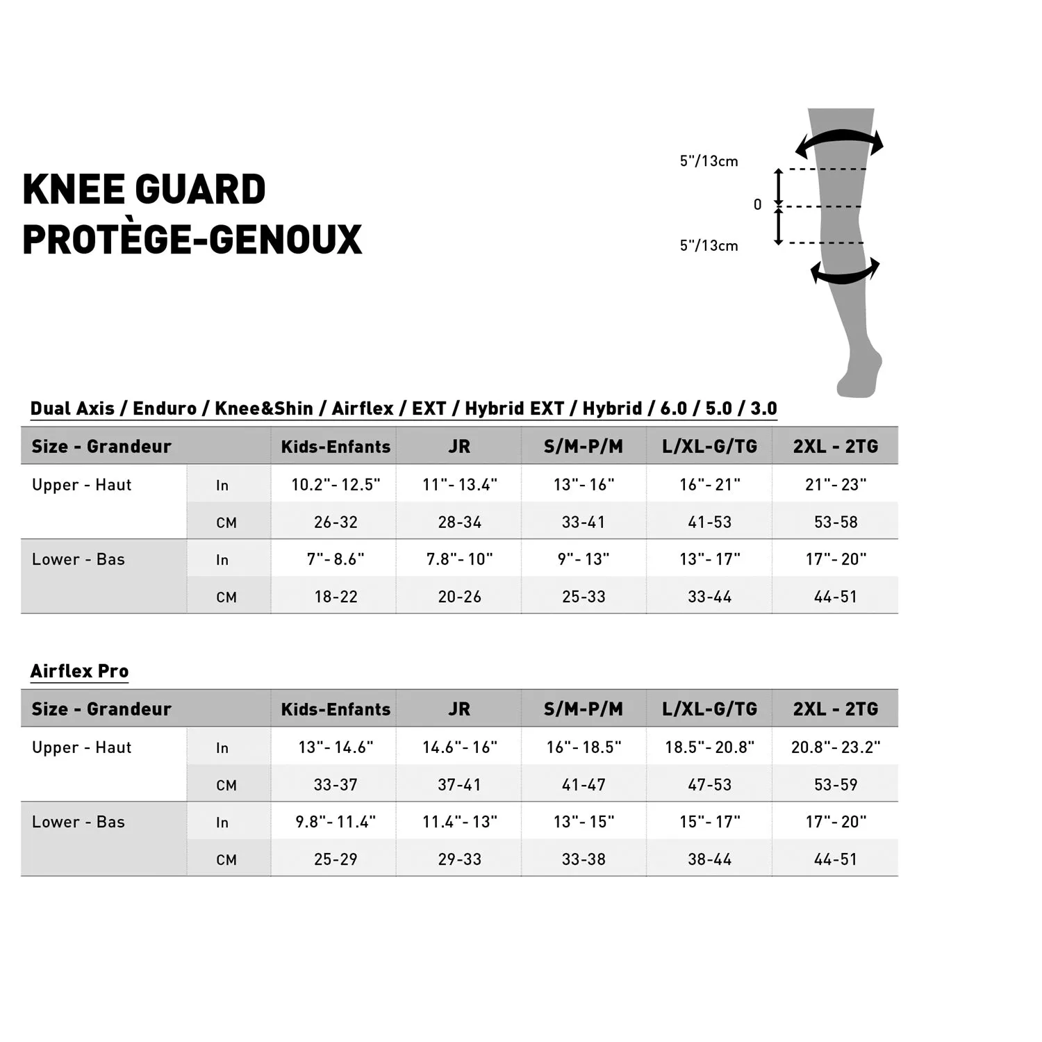 Leatt 3DF Hybrid Ext Knee & Shin Guard