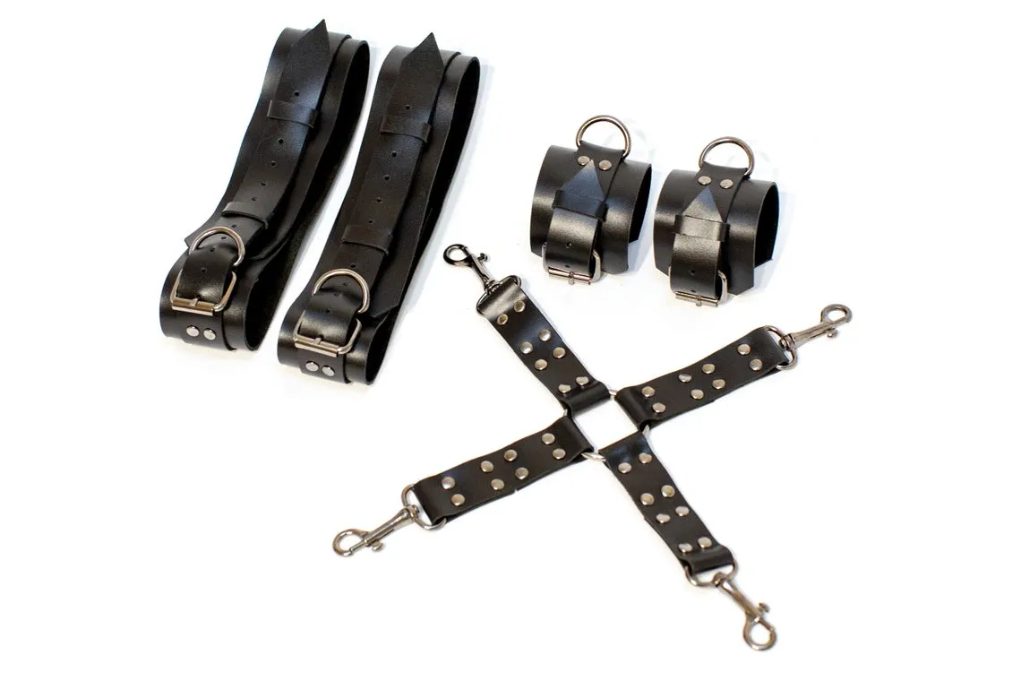 Leg garters "Thuja" with cuffs & connectors