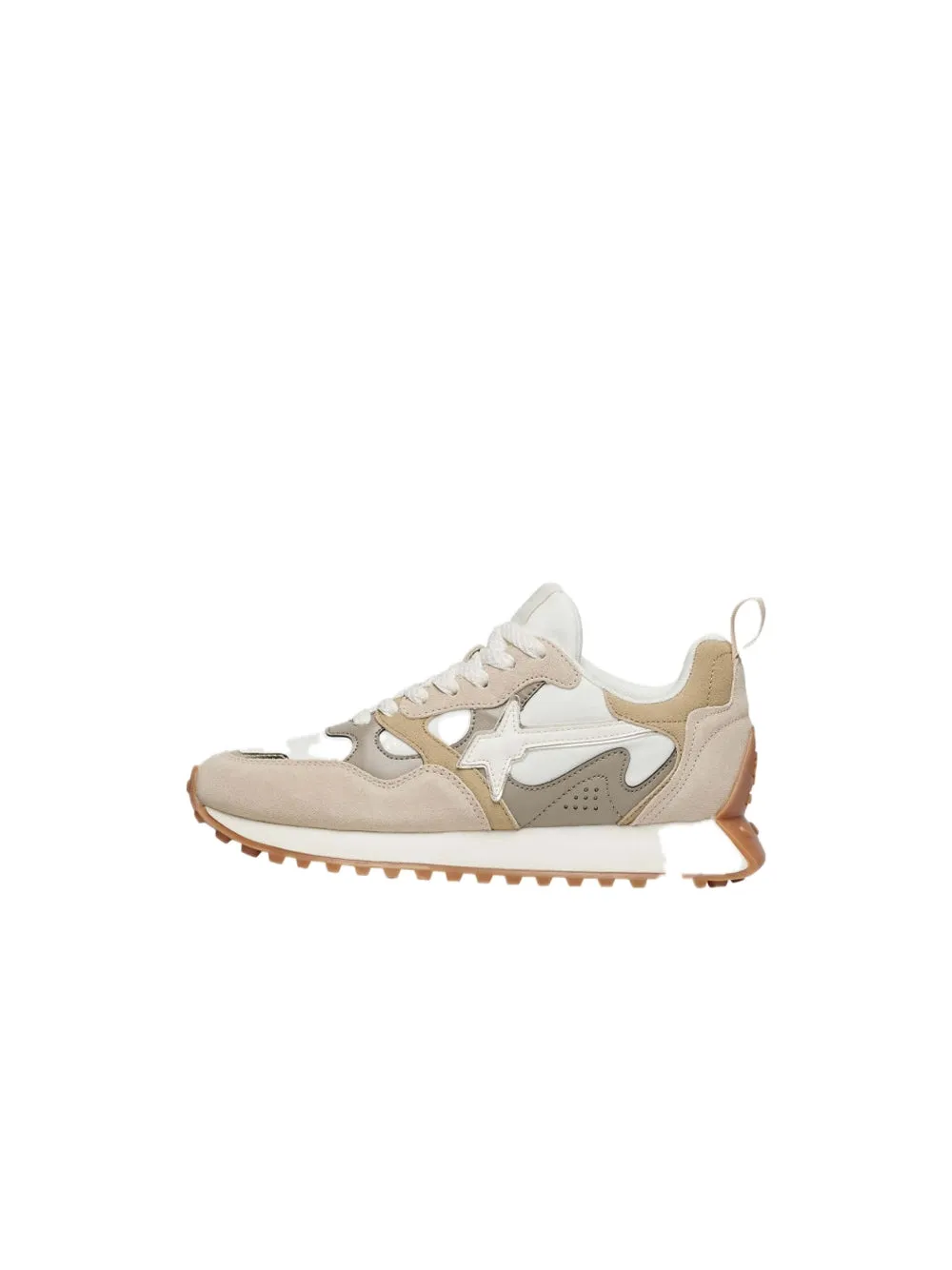 Loop W Suede Nylon - Cream Bone Platinum
