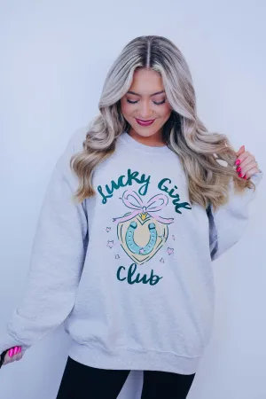 Lucky Girl Club Graphic Sweatshirt - 5 Colors