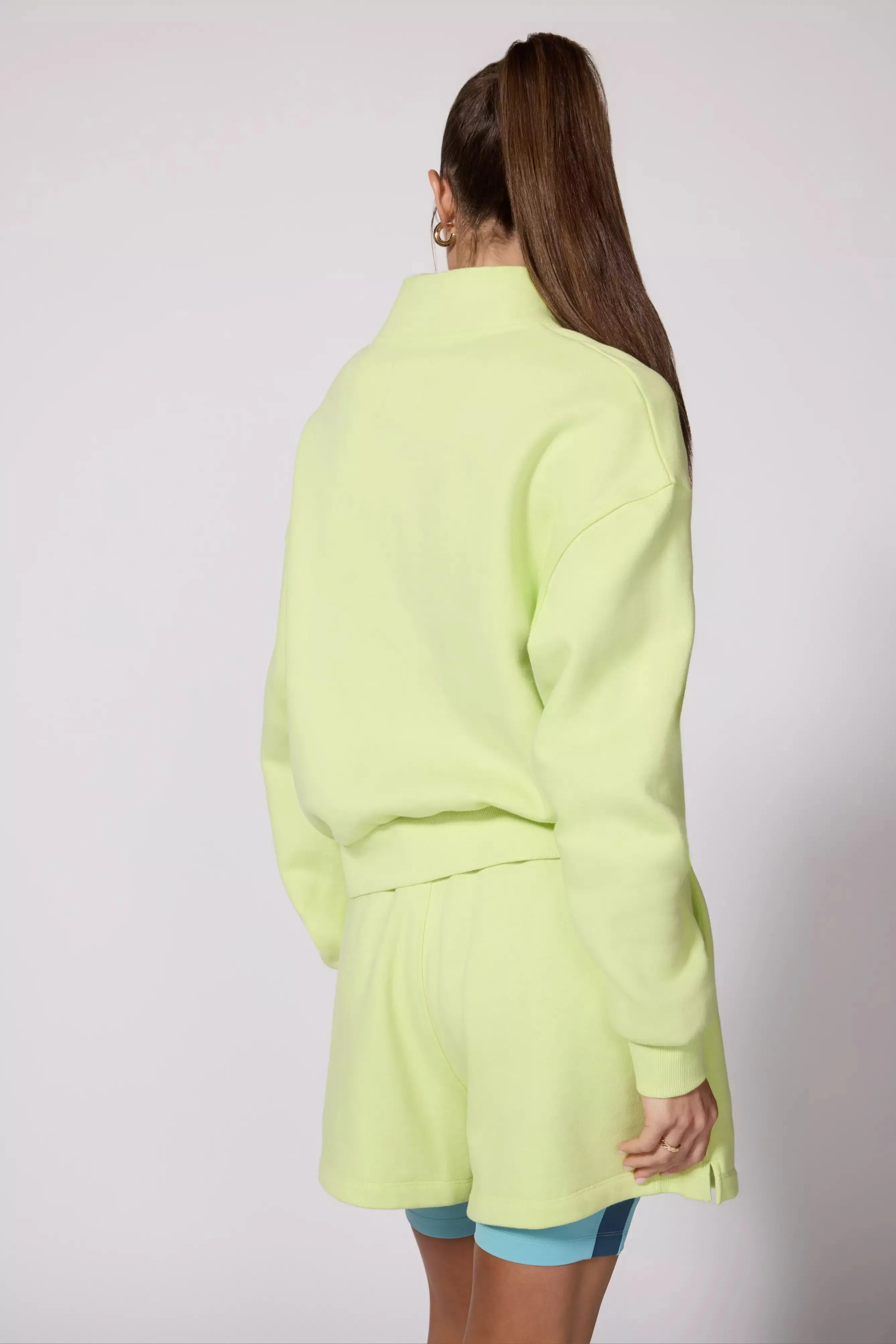 Luxefleece 1/4 Zip  - Shadow Lime