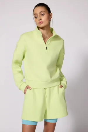 Luxefleece 1/4 Zip  - Shadow Lime