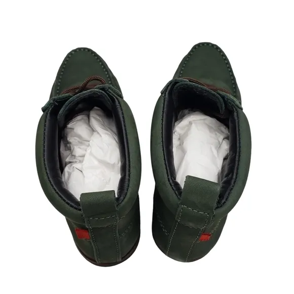 Marc Joseph | NIB Gramercy Forest Green Leather Preppy High Top Booties Boy's 3