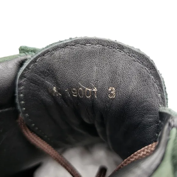 Marc Joseph | NIB Gramercy Forest Green Leather Preppy High Top Booties Boy's 3