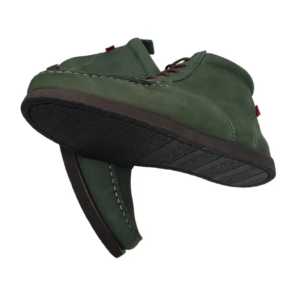 Marc Joseph | NIB Gramercy Forest Green Leather Preppy High Top Booties Boy's 3