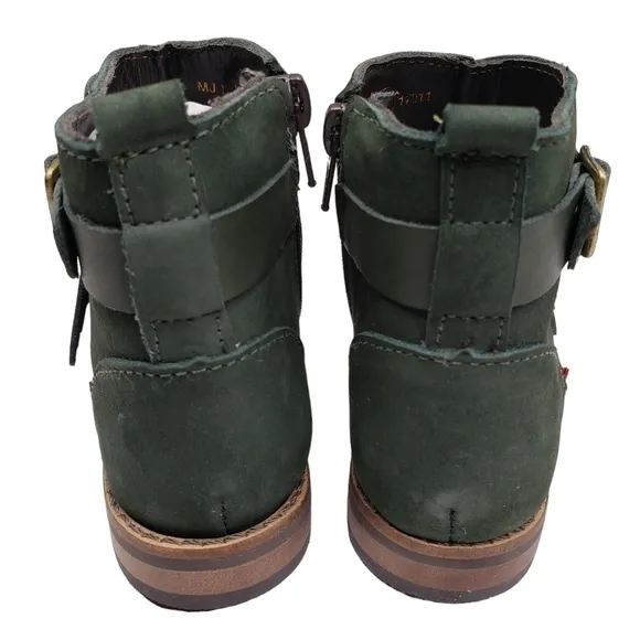 Marc Joseph | NIB Green Point Emerald Nubuck Fringe Leather Ankle Booties 11.5