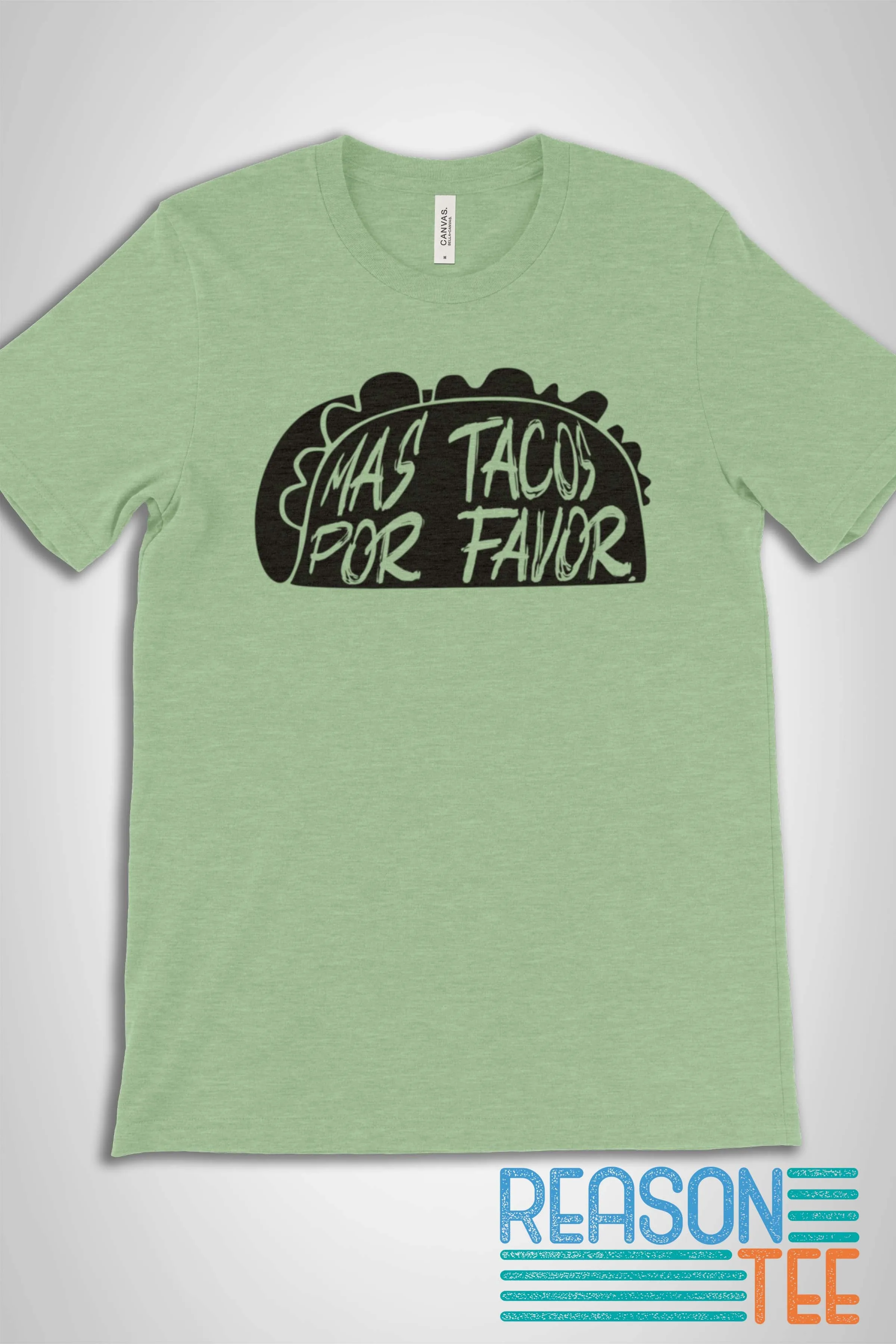 Mas Tacos Por Favor Font T-shirt