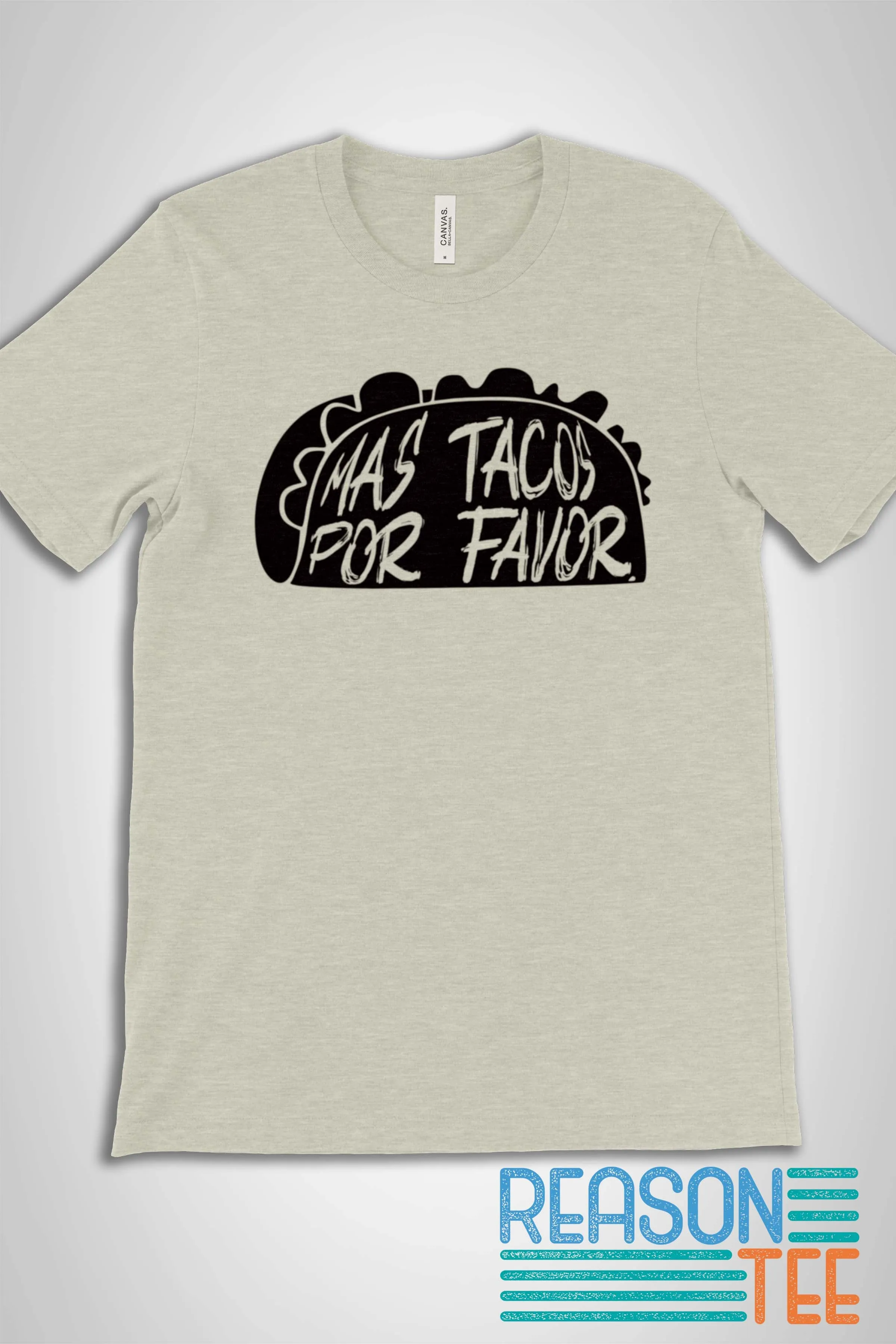 Mas Tacos Por Favor Font T-shirt