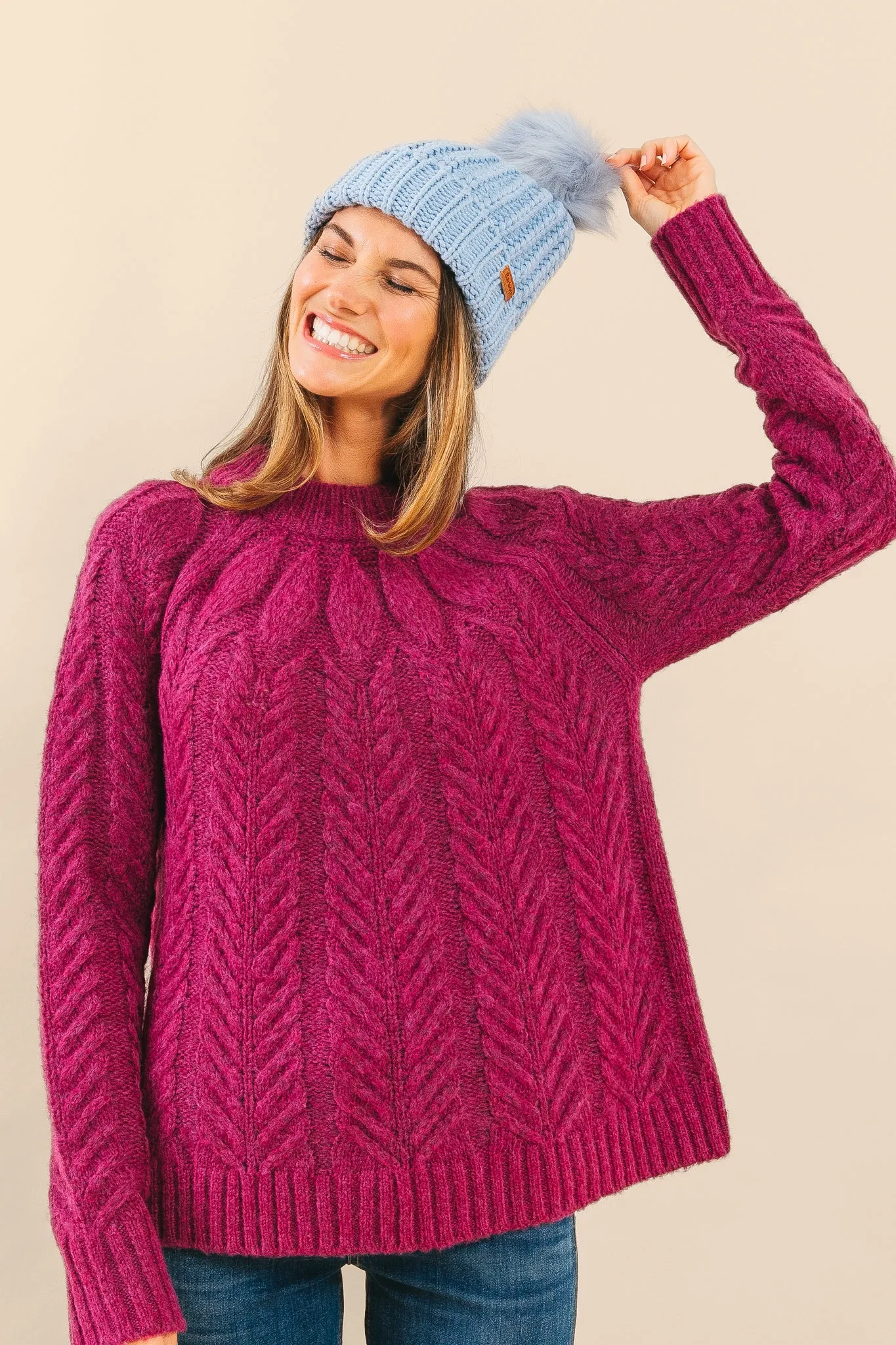 Merlot Royal Peacock Sweater