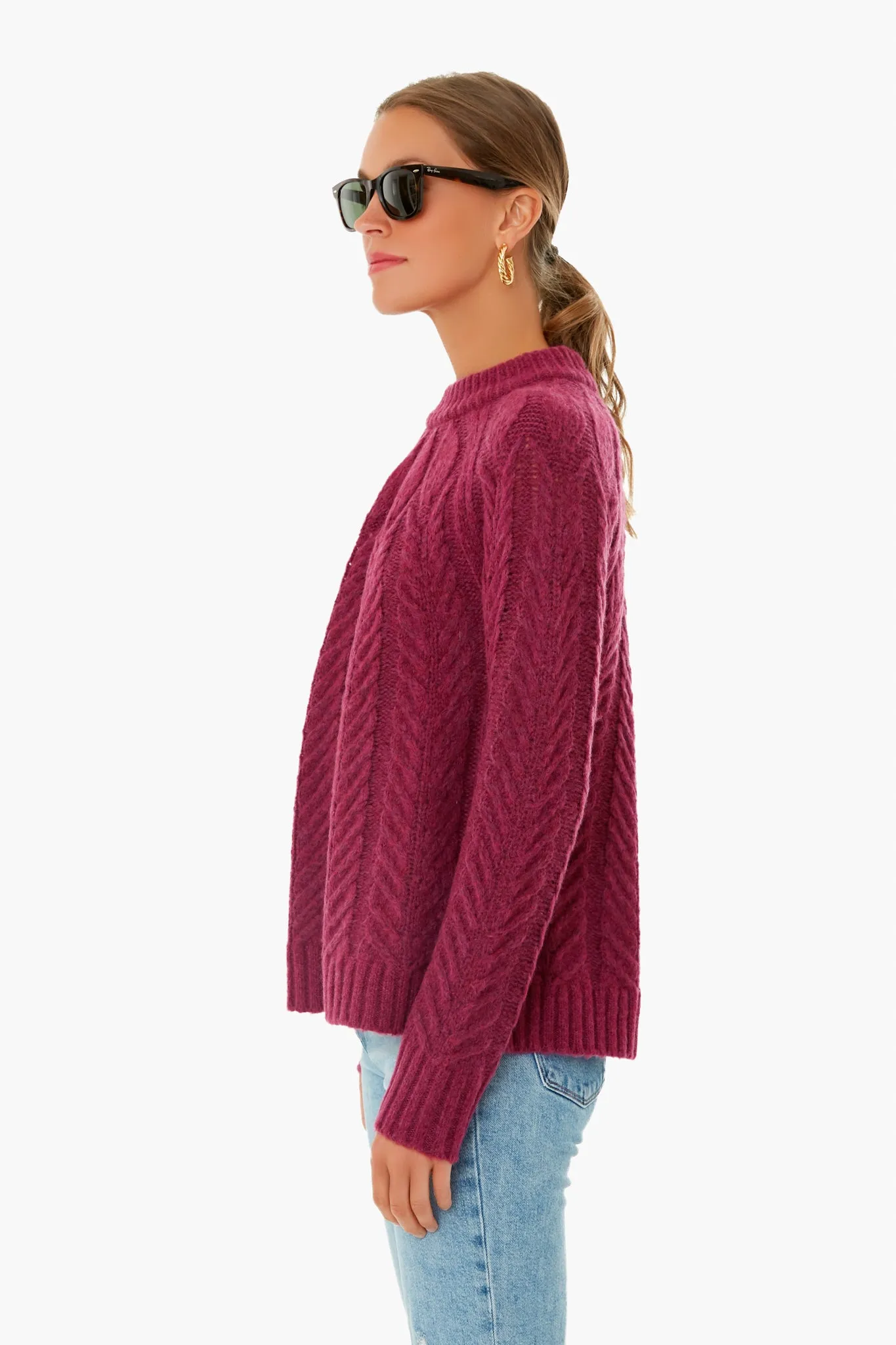 Merlot Royal Peacock Sweater