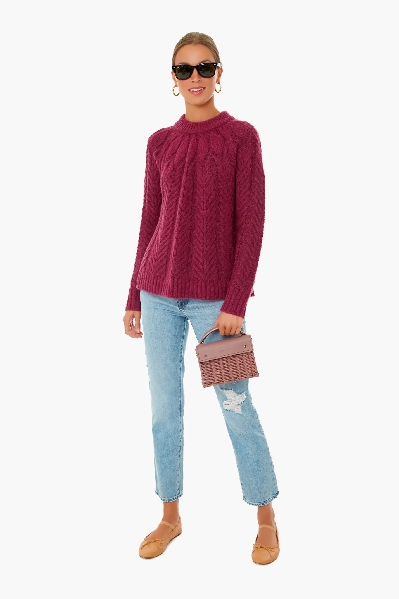 Merlot Royal Peacock Sweater