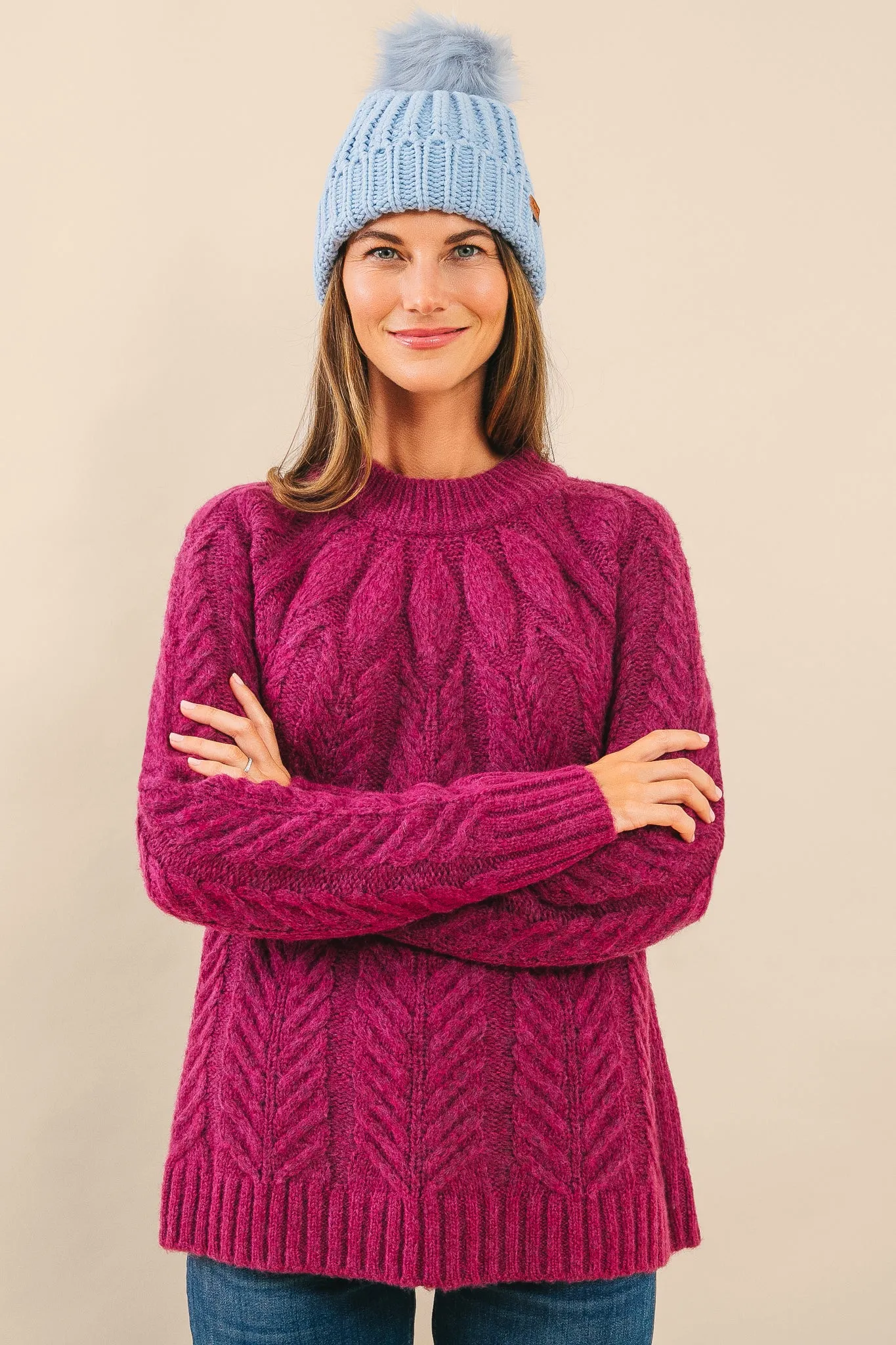 Merlot Royal Peacock Sweater