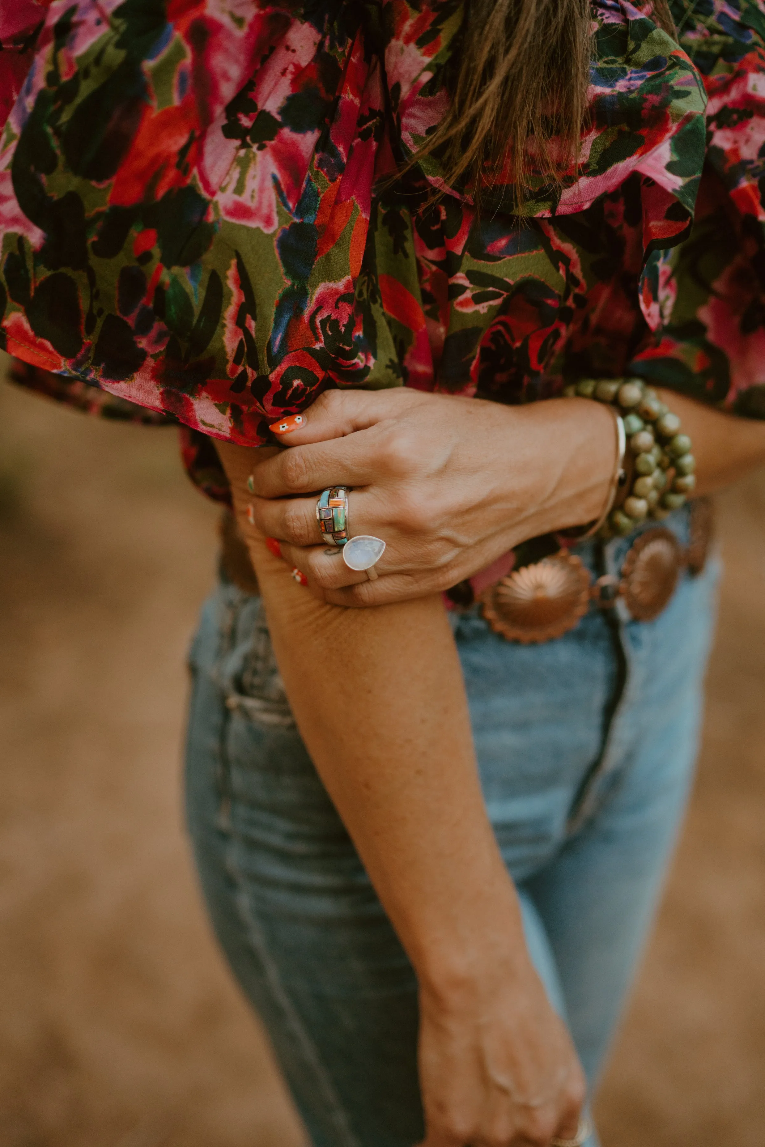 Mika Ring | Rainbow Moonstone