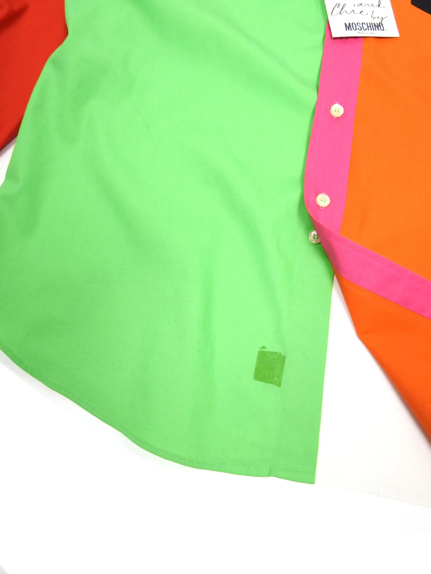 Moschino Cheap and Chic Colour block Shirt Size 40
