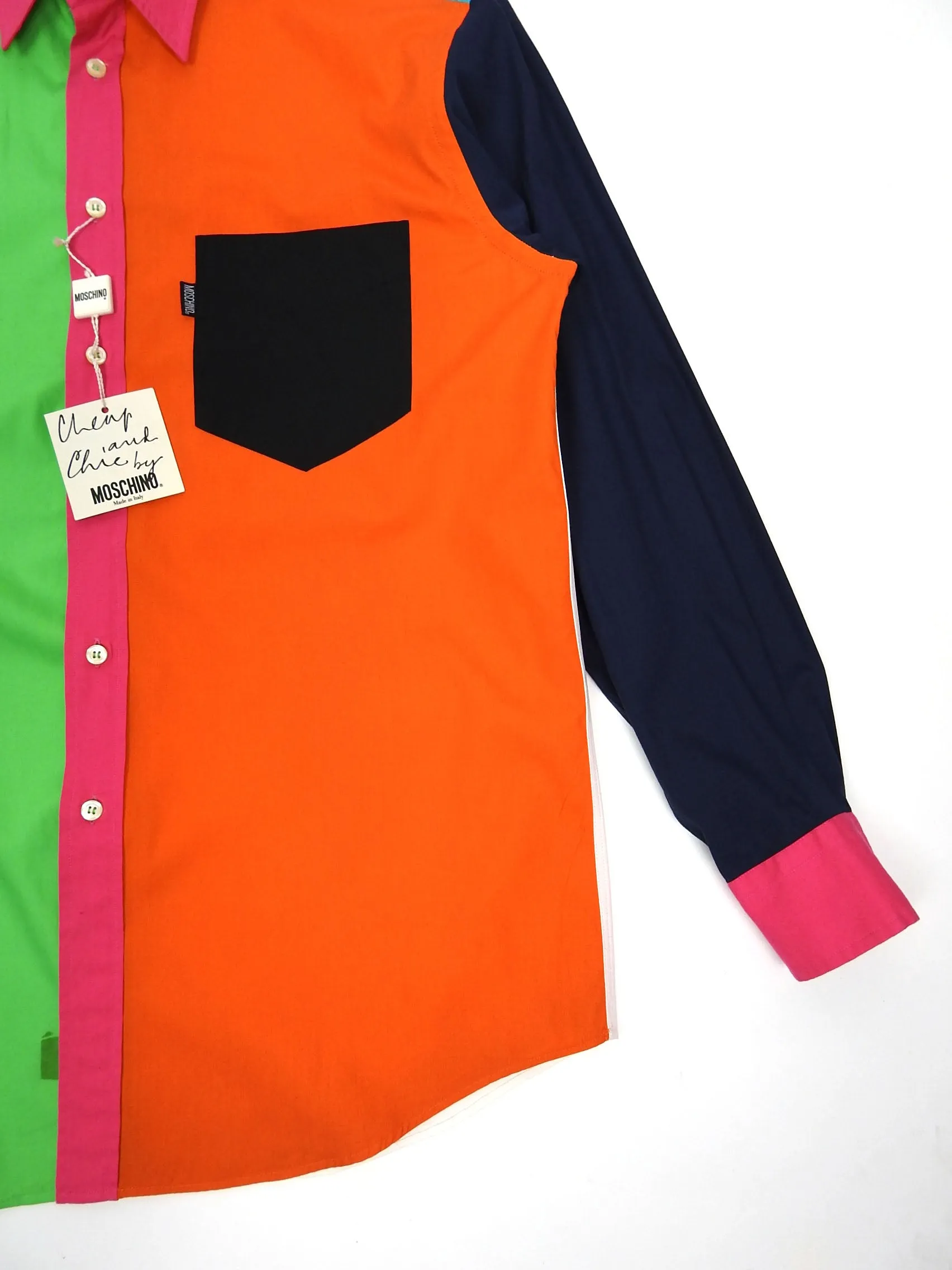 Moschino Cheap and Chic Colour block Shirt Size 40