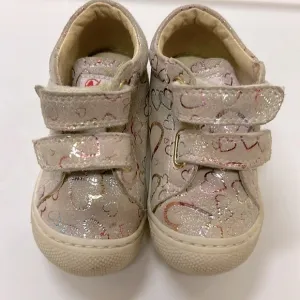 Naturino Falcotto Suede with Rainbow Heart Toddler Girl Sneaker