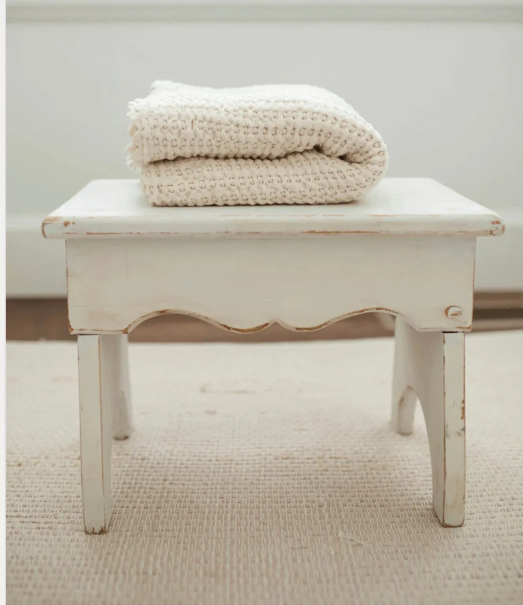 NEW GRAIN COZY WAFFLE BLANKET - BABY SIZE || MILK
