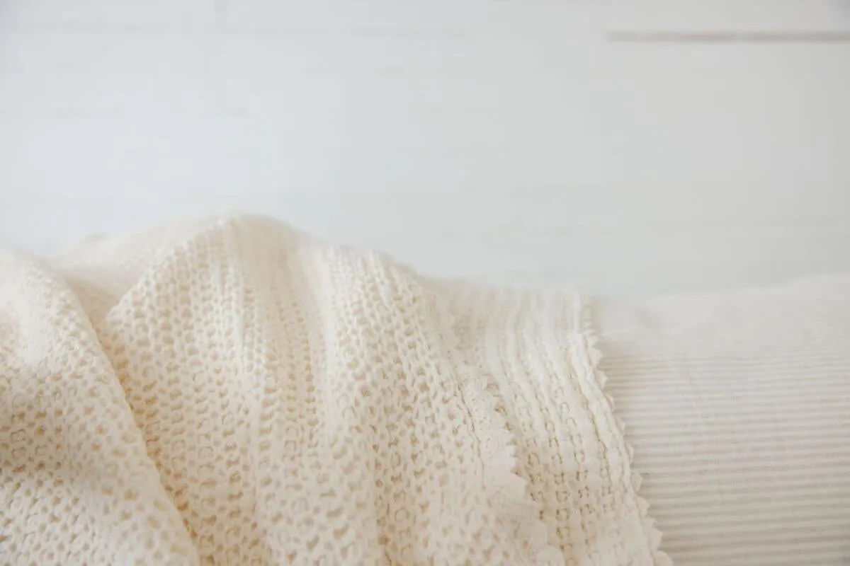 NEW GRAIN COZY WAFFLE BLANKET - BABY SIZE || MILK