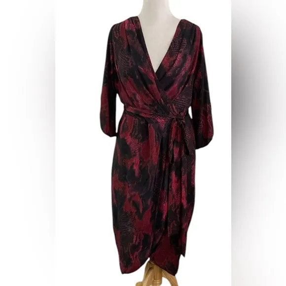 NWT City Chic Plus Size Garnet Slither Dress