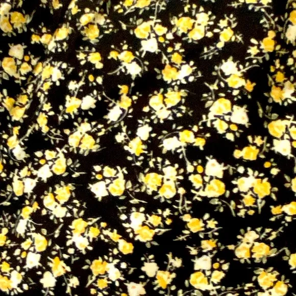 NWT Faithfull the Brand Sereno Shorts Black Yellow Floral Drawstring. X-Small