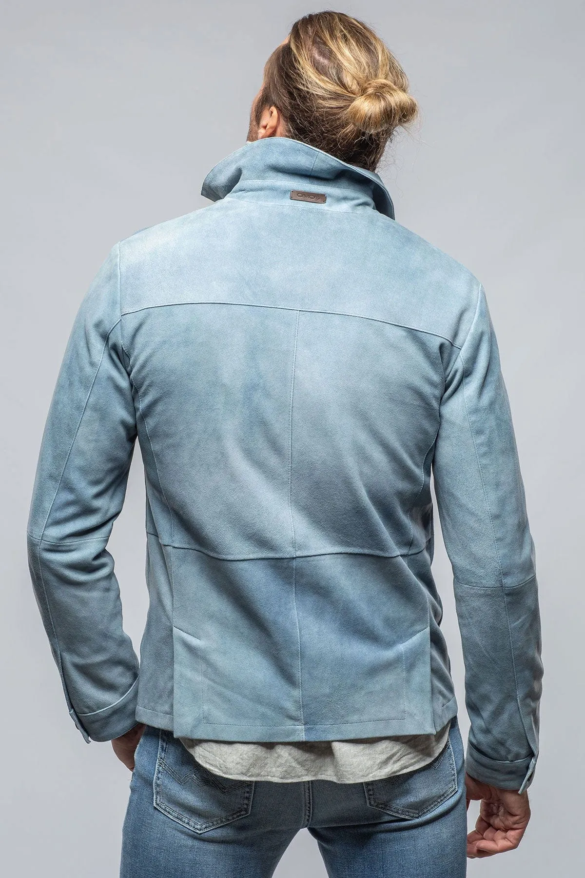 Oakley Suede Shirt Jacket In Blue Ice
