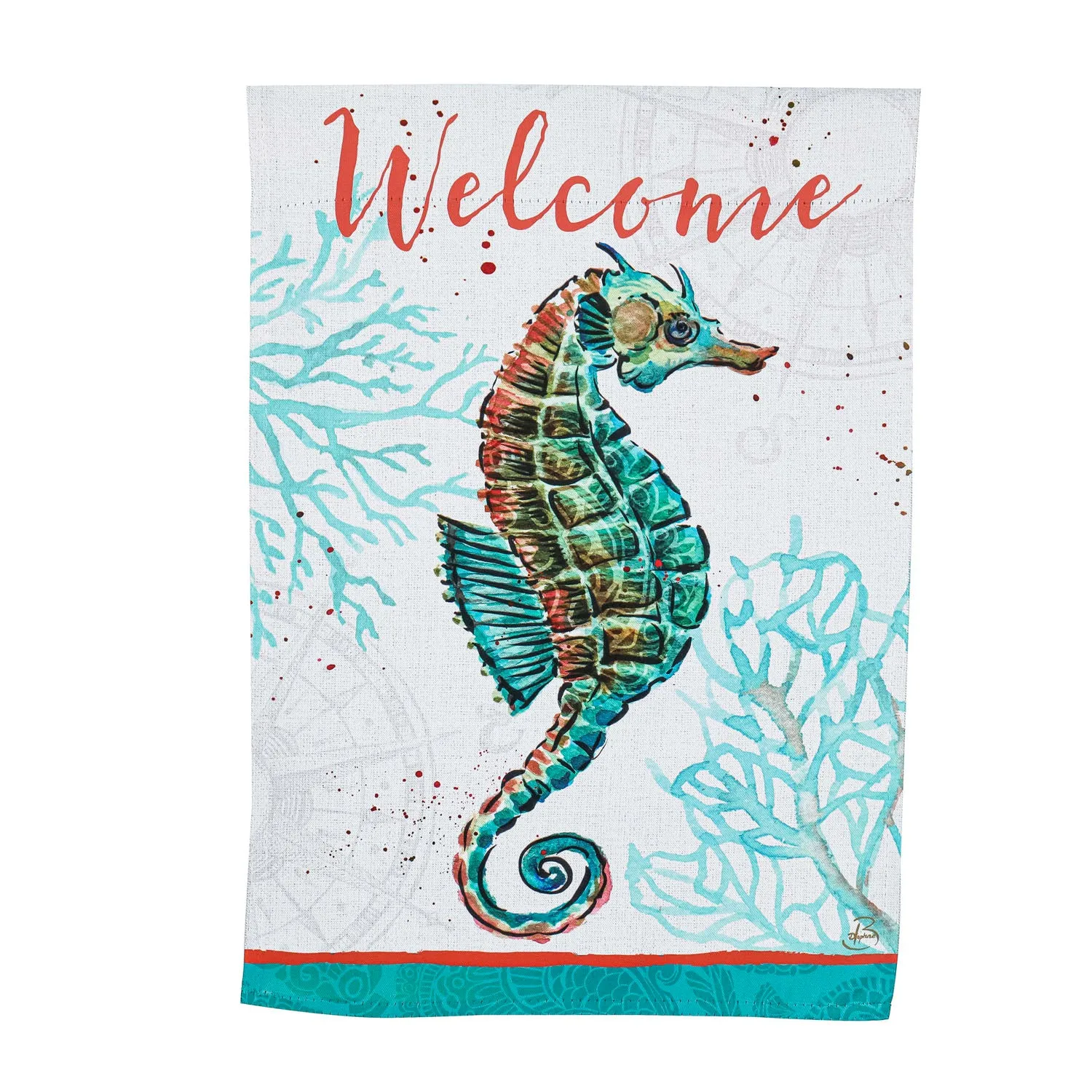 Ocean Finds Garden Suede Flag,14s10246