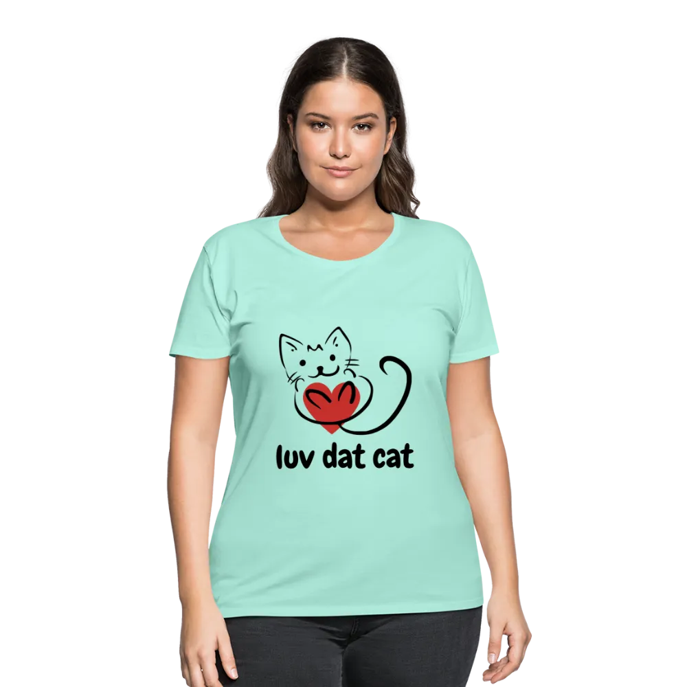 Official Luv Dat Cat Women's Curvy T-Shirt