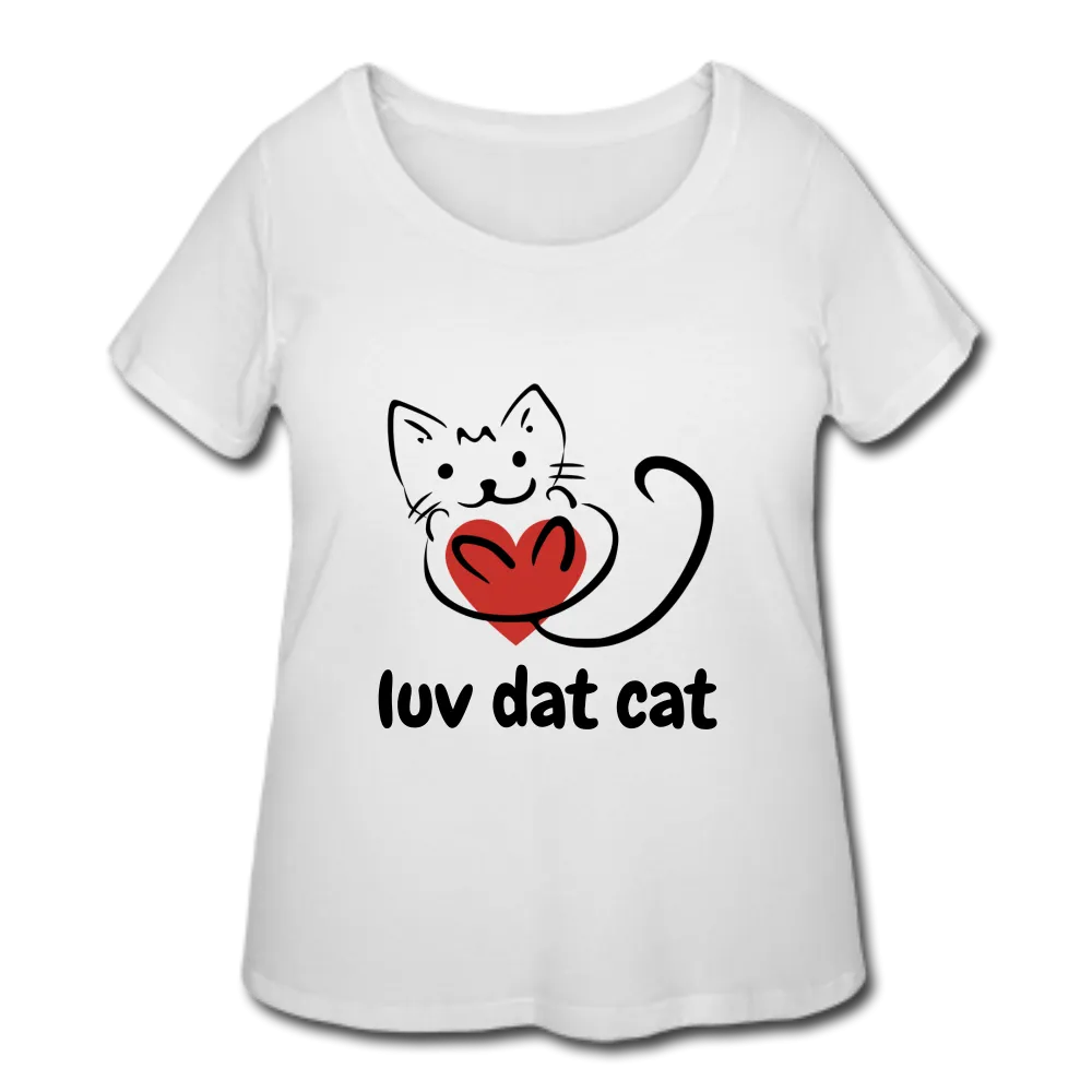 Official Luv Dat Cat Women's Curvy T-Shirt