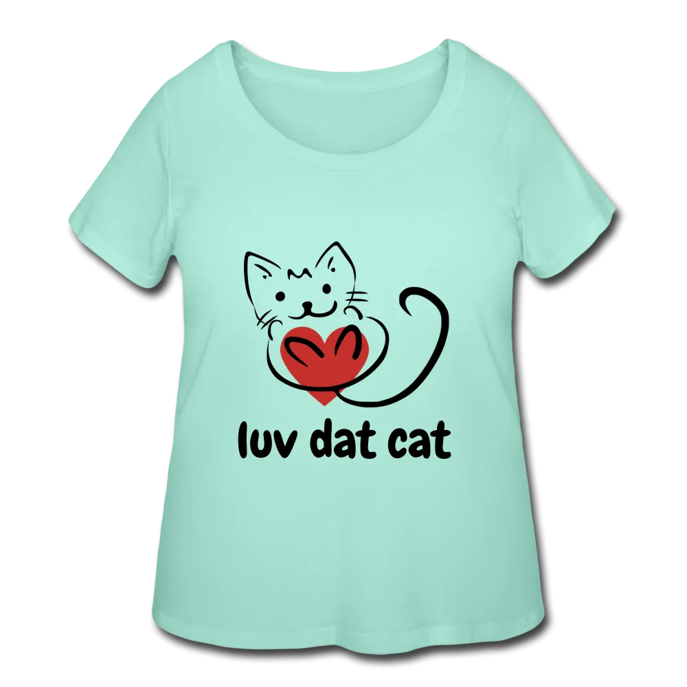 Official Luv Dat Cat Women's Curvy T-Shirt