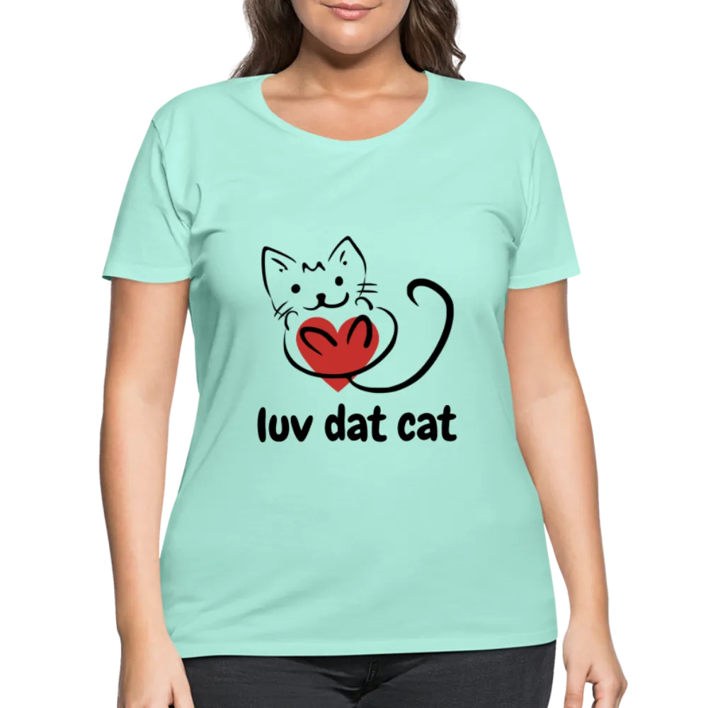 Official Luv Dat Cat Women's Curvy T-Shirt
