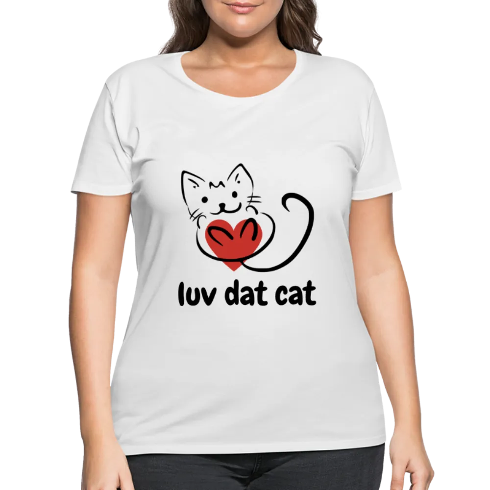 Official Luv Dat Cat Women's Curvy T-Shirt