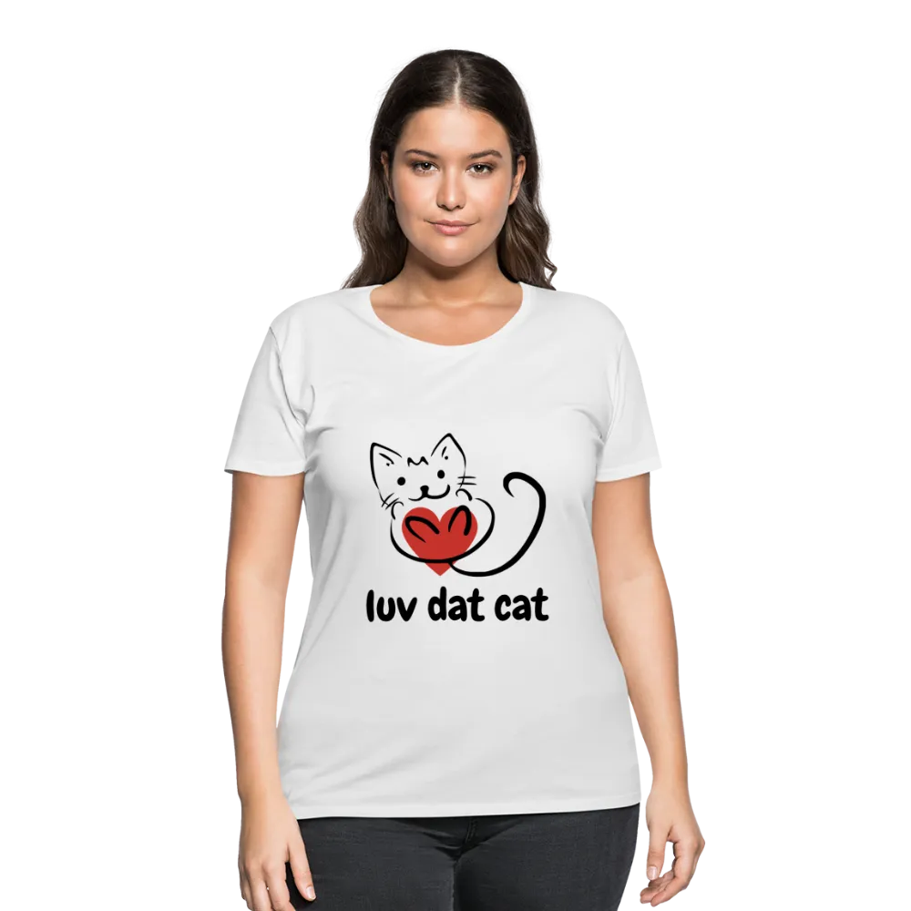 Official Luv Dat Cat Women's Curvy T-Shirt