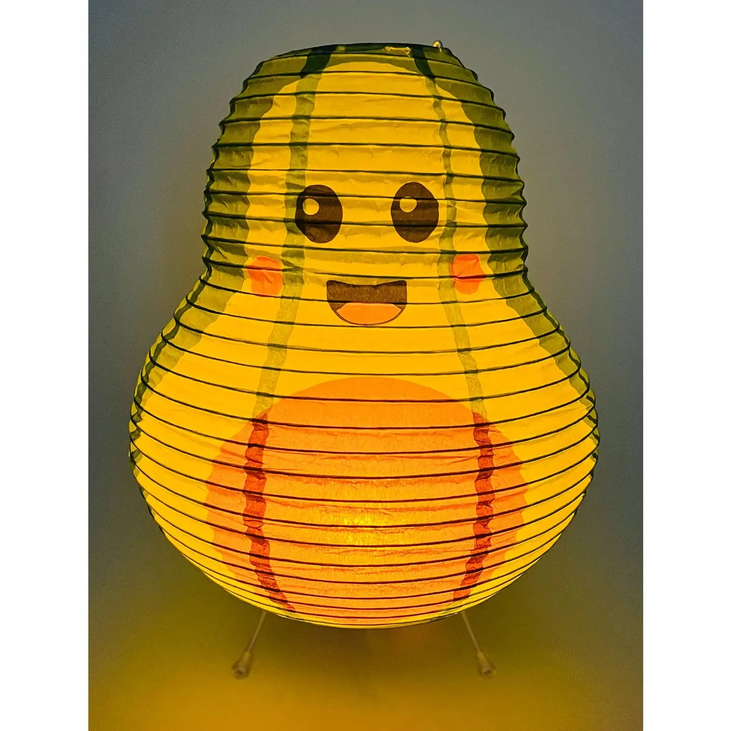 Paper Led Lantern - Avocado
