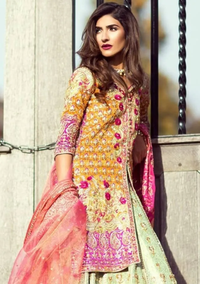 Pista Green Indian Lehenga choli for Wedding #B2030