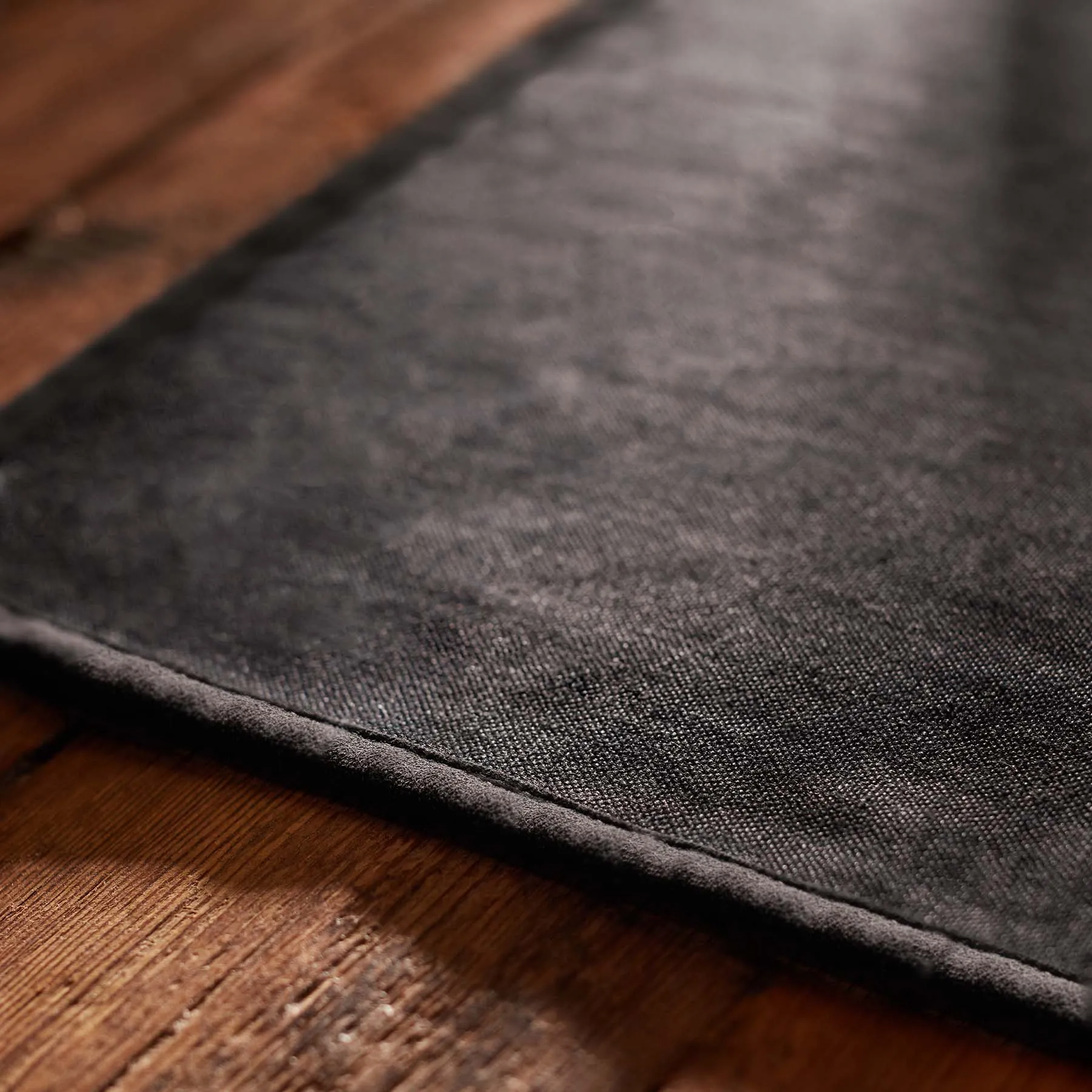 Placemat with Suede Trim - Black