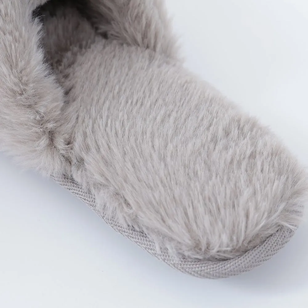Plush Cute Home Non-slip Warm Cotton Slippers Women UGG Style