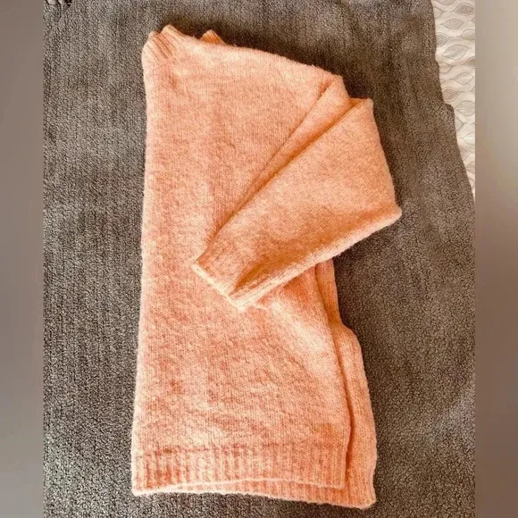Positively Cozy Coral Pink Oversized Tunic Sweater