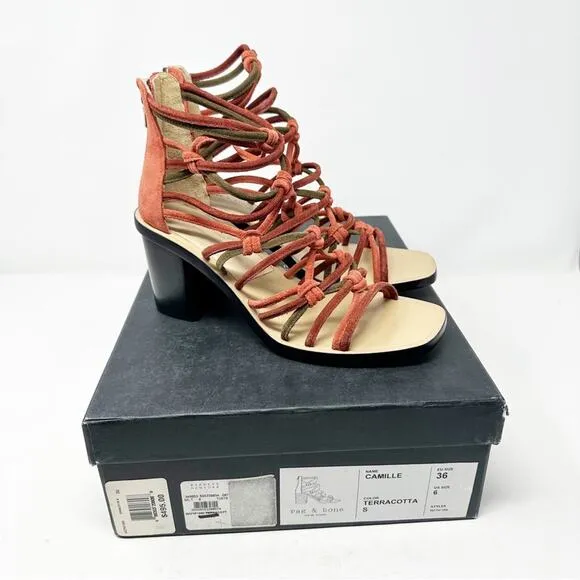 RAG &amp; BONE Camille Sandal in Terracotta NIB- Size 6