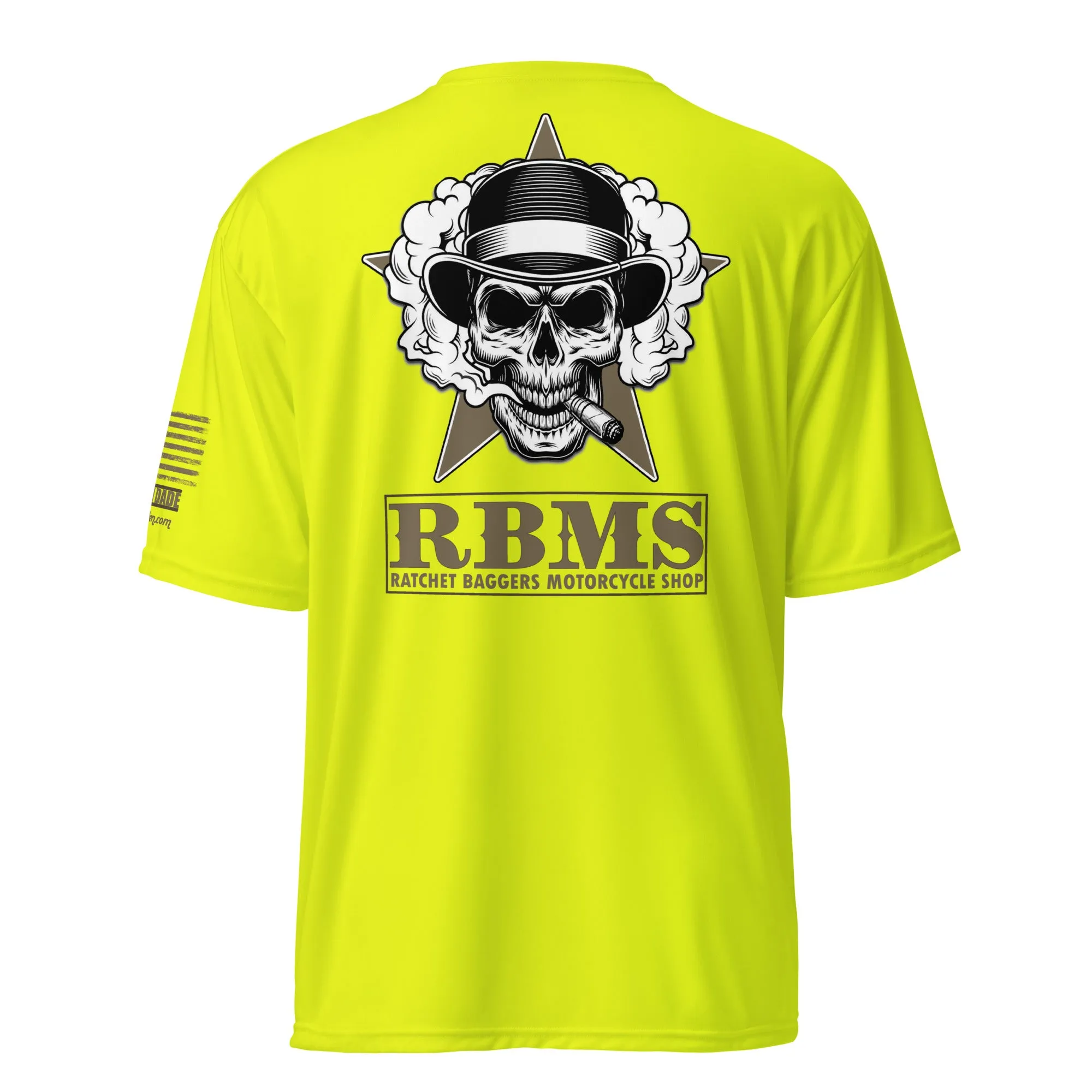 RBMS Skull Goldish Unisex performance crew neck t-shirt