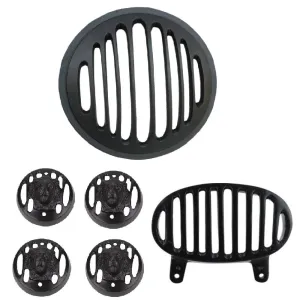 R.J.VON - Grill Head light  With Cap and Indicator Grill Tiger Face, Tail Light Grill for - Bajaj Avenger Street 150