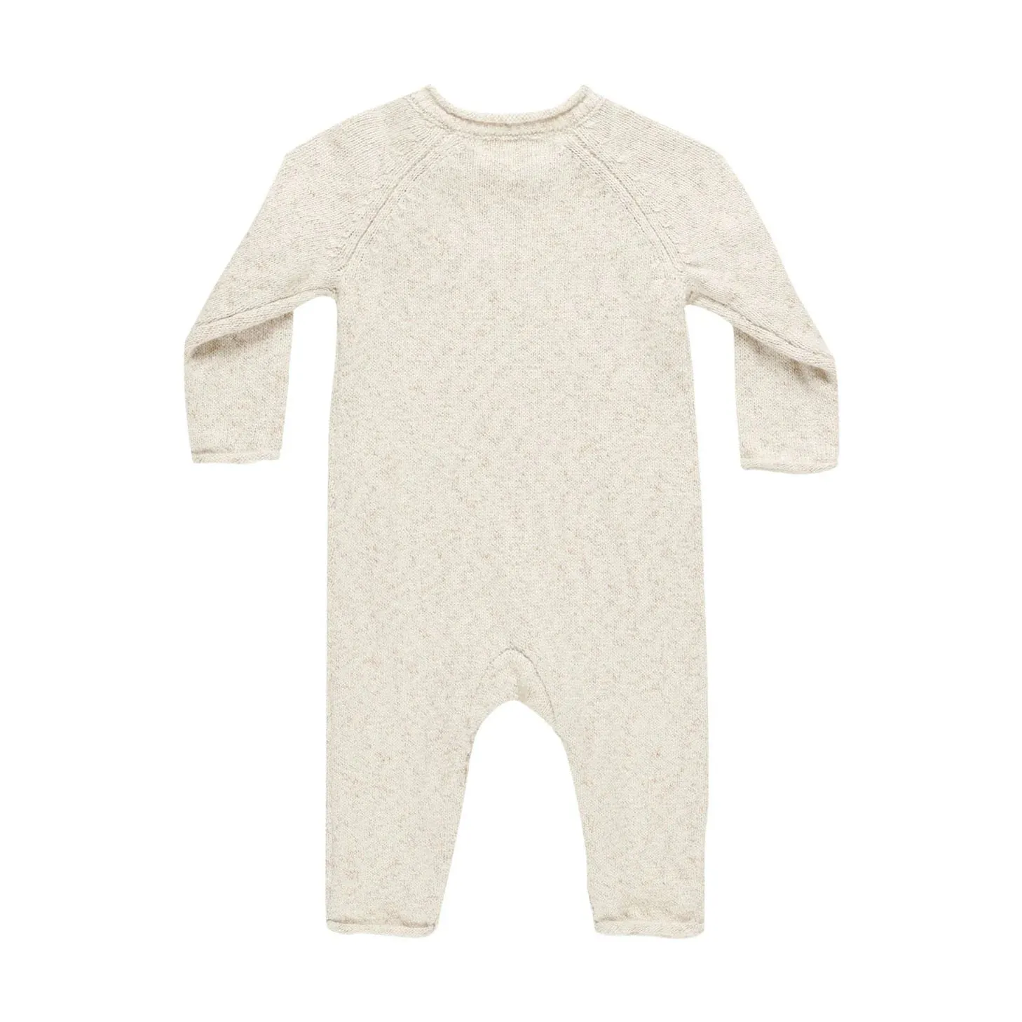 SALE - QUINCY MAE COZY HEATHER KNIT JUMPSUIT || NATURAL