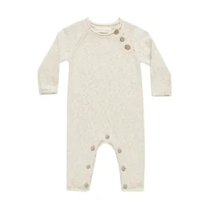 SALE - QUINCY MAE COZY HEATHER KNIT JUMPSUIT || NATURAL