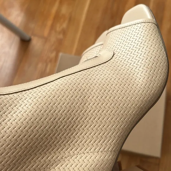 Sanctuary Ready open Toe Heeled Booties oatmeal cream ivory Size 9M leather