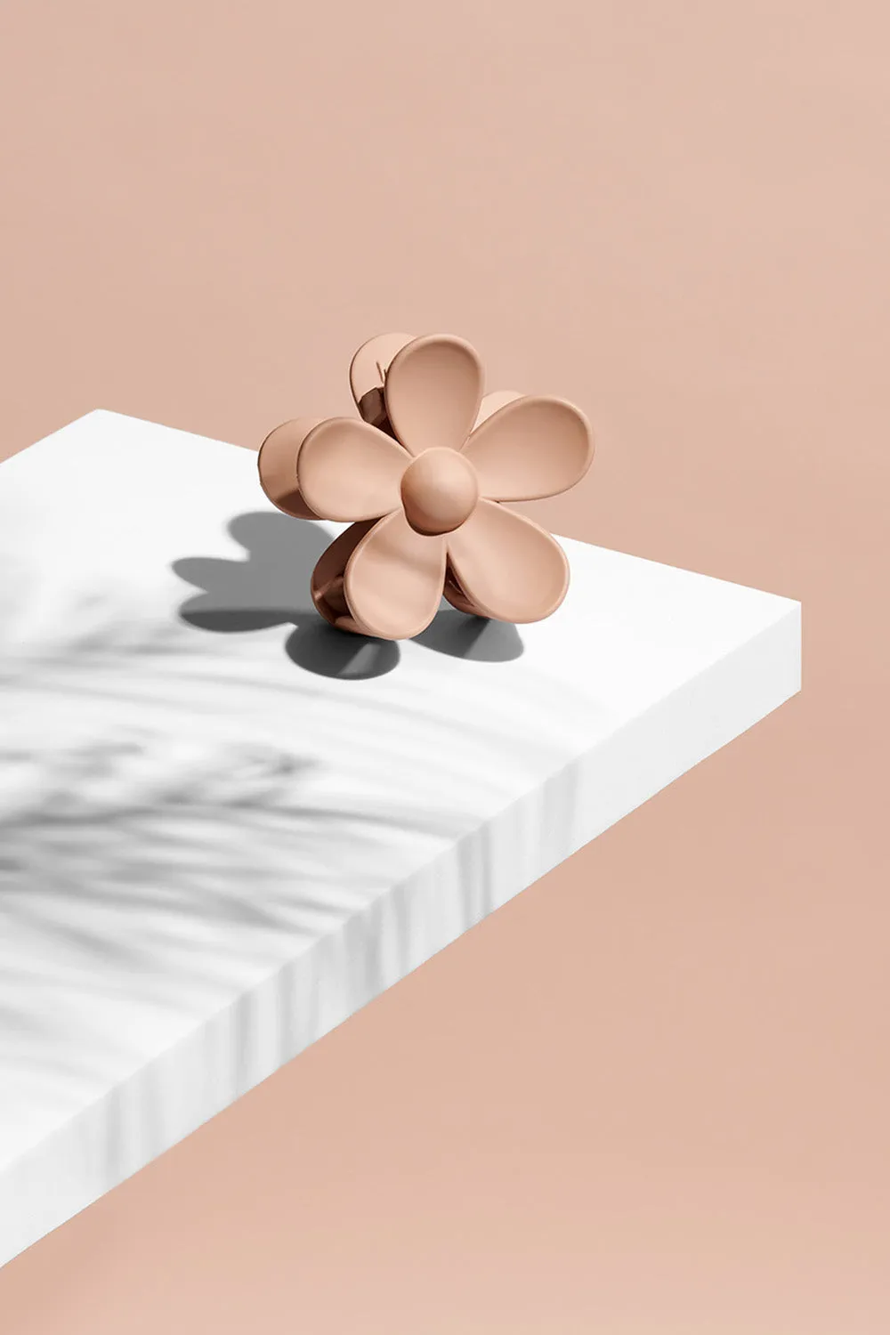 Secret Garden Flower Claw Clip - Champagne