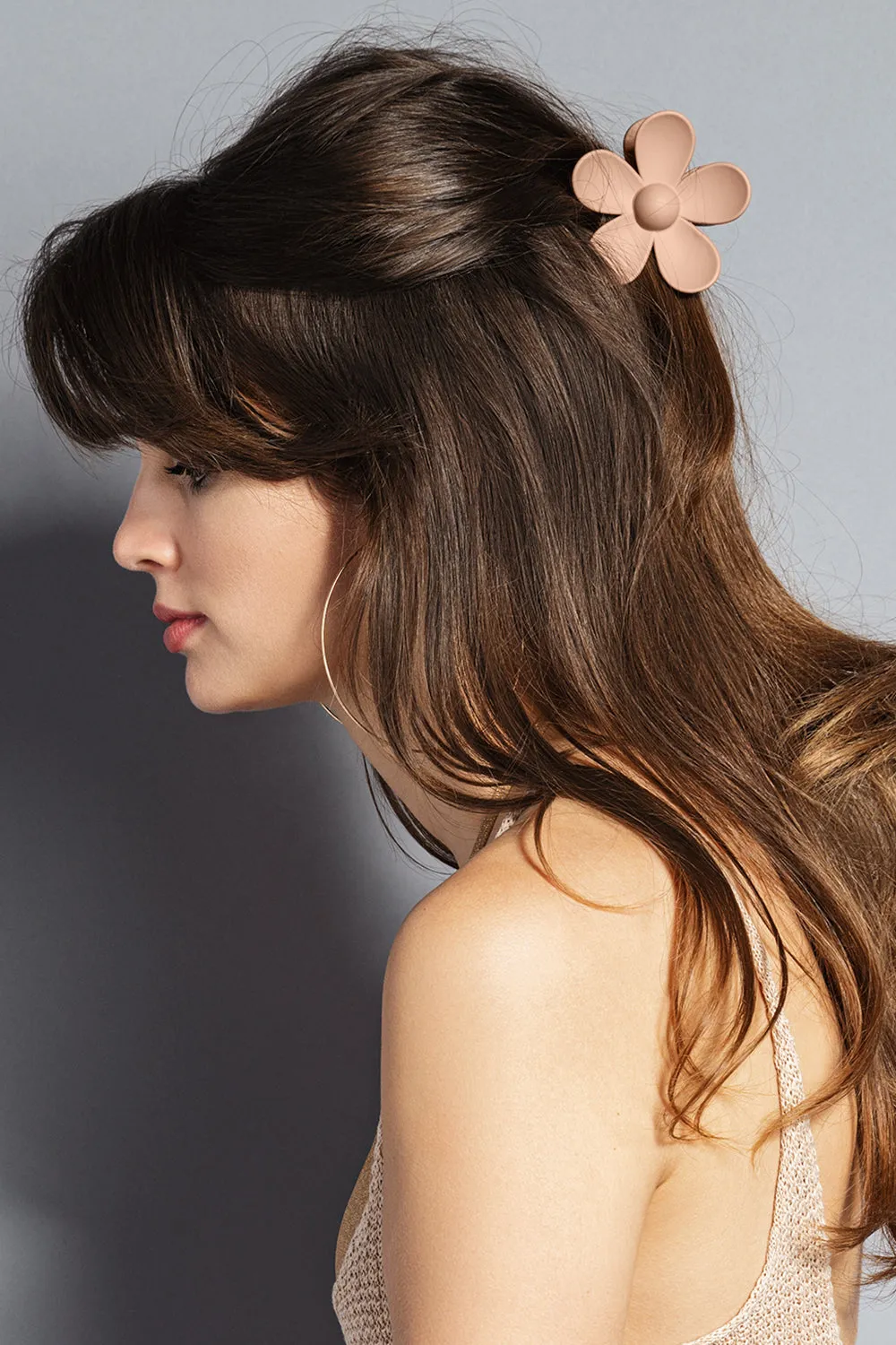 Secret Garden Flower Claw Clip - Champagne