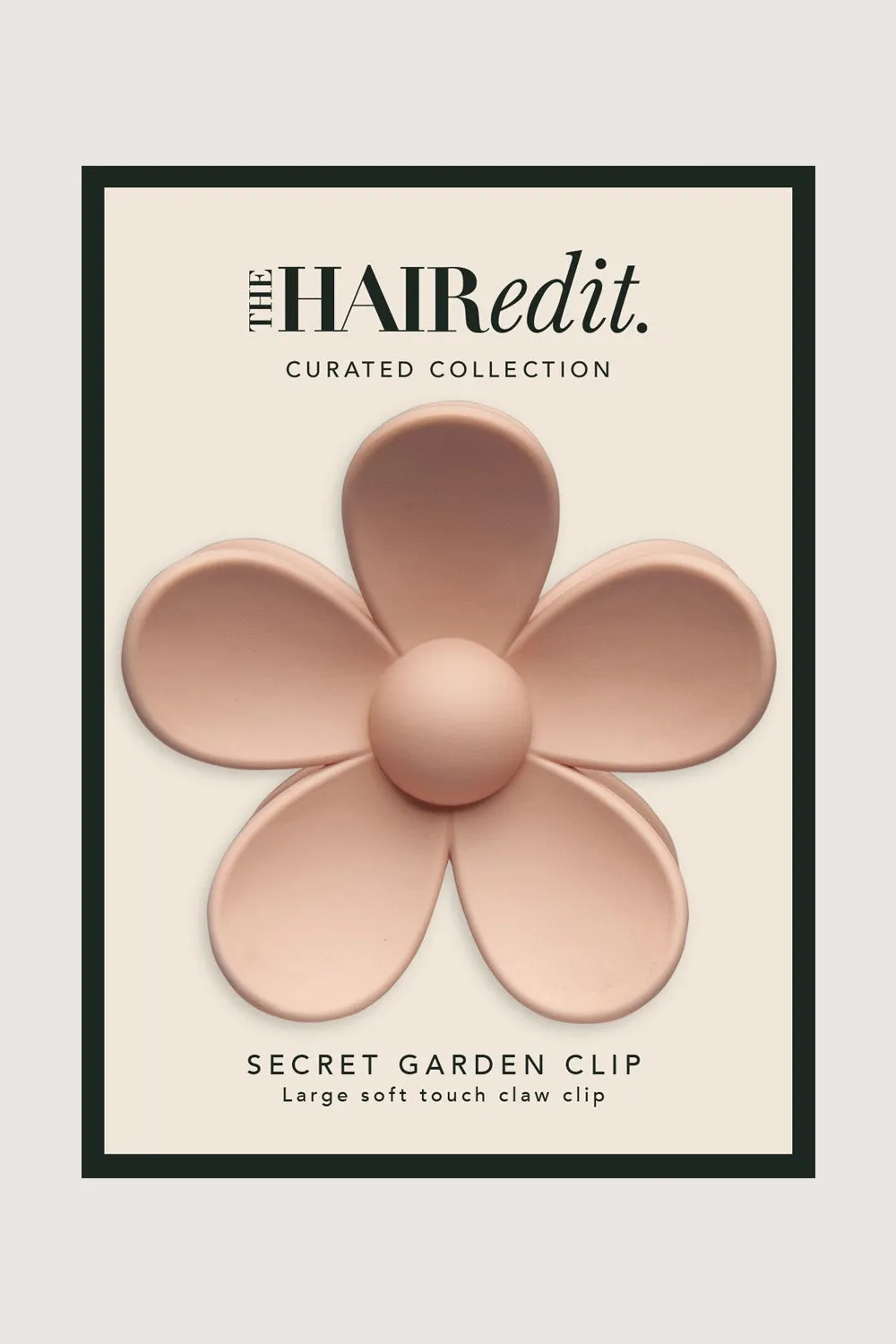 Secret Garden Flower Claw Clip - Champagne