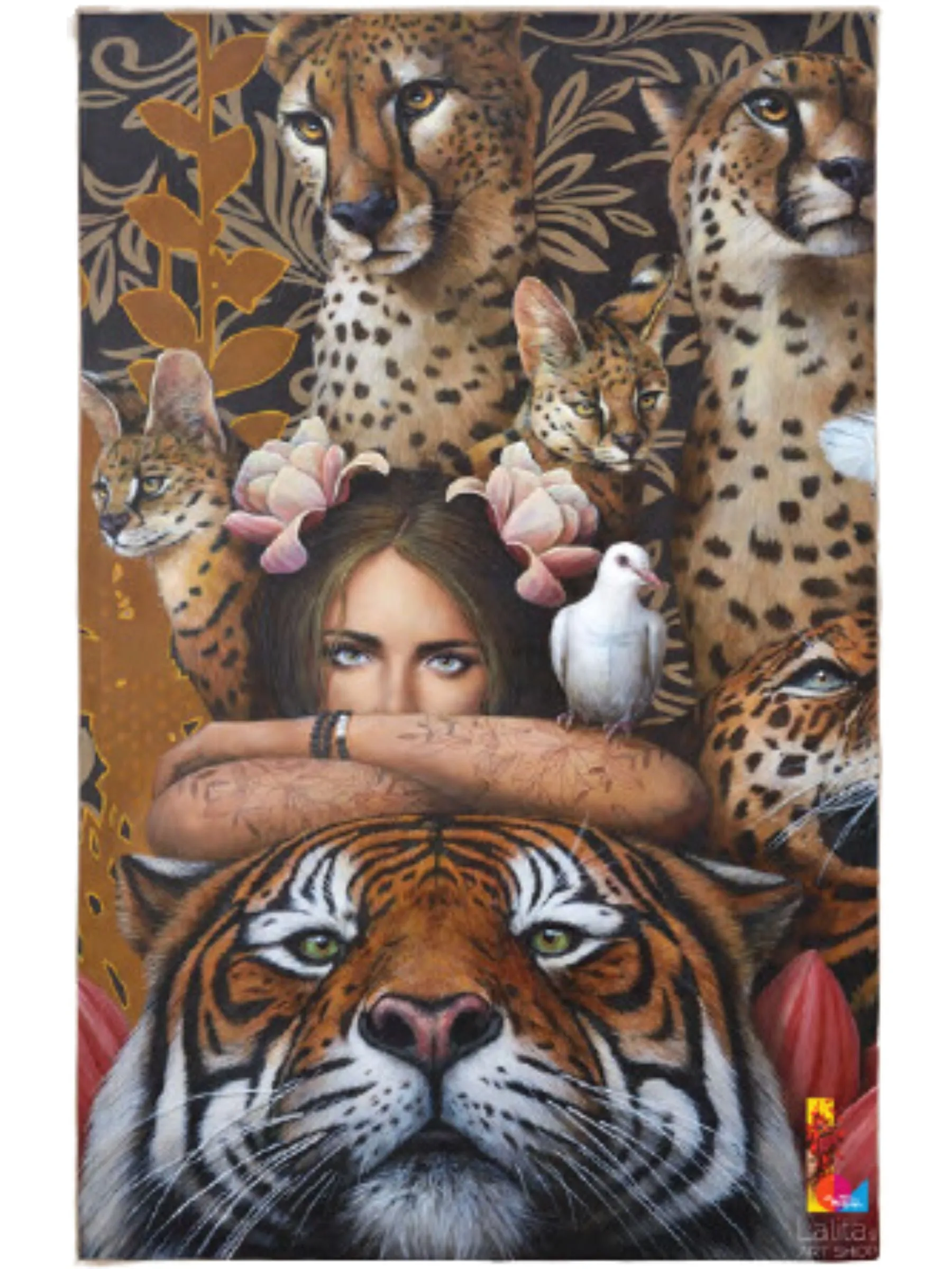 Serviette Félins Par Sophie Wilkins