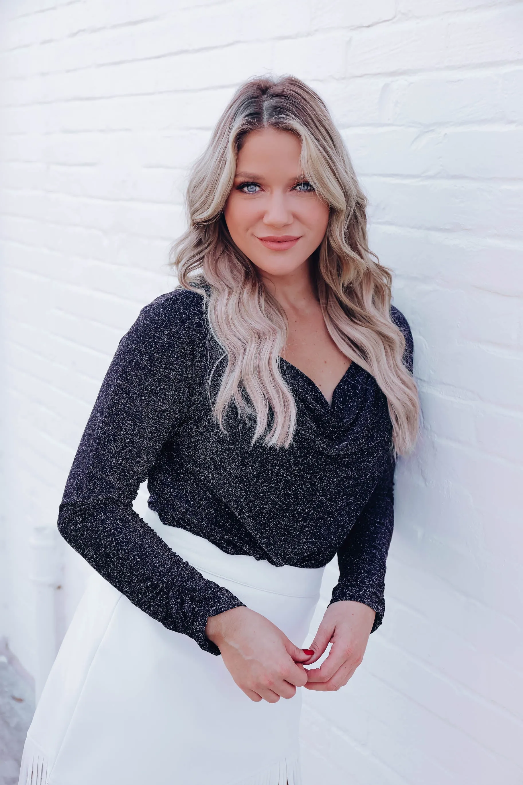 Show Off Glittery Bodysuit - Black
